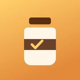 The Pantry app icon: a jar with a tick on its label.